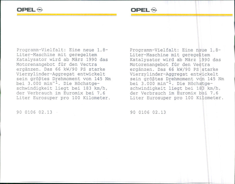 Opel Vectra - Vintage Photograph