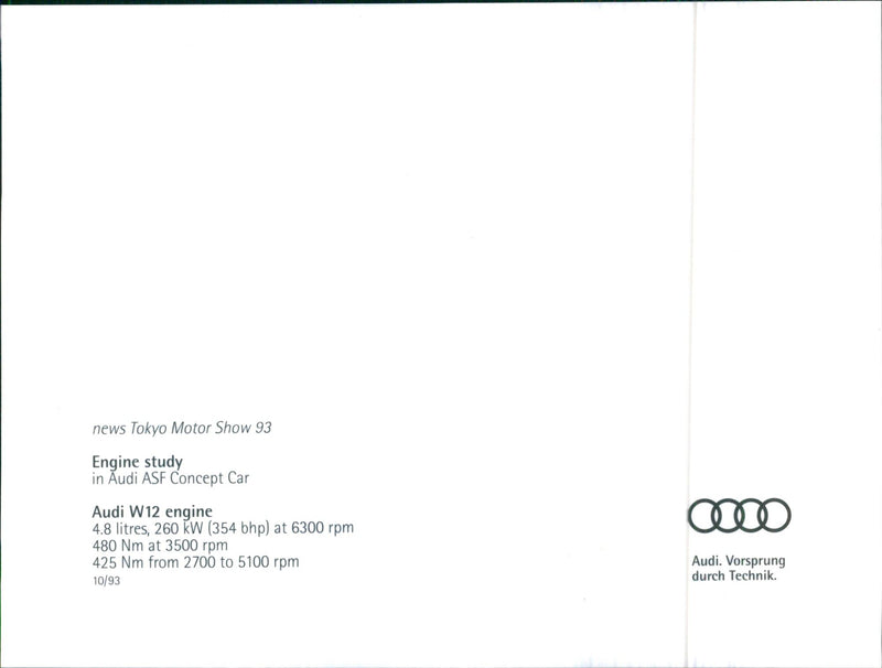 Audi ASF - Vintage Photograph