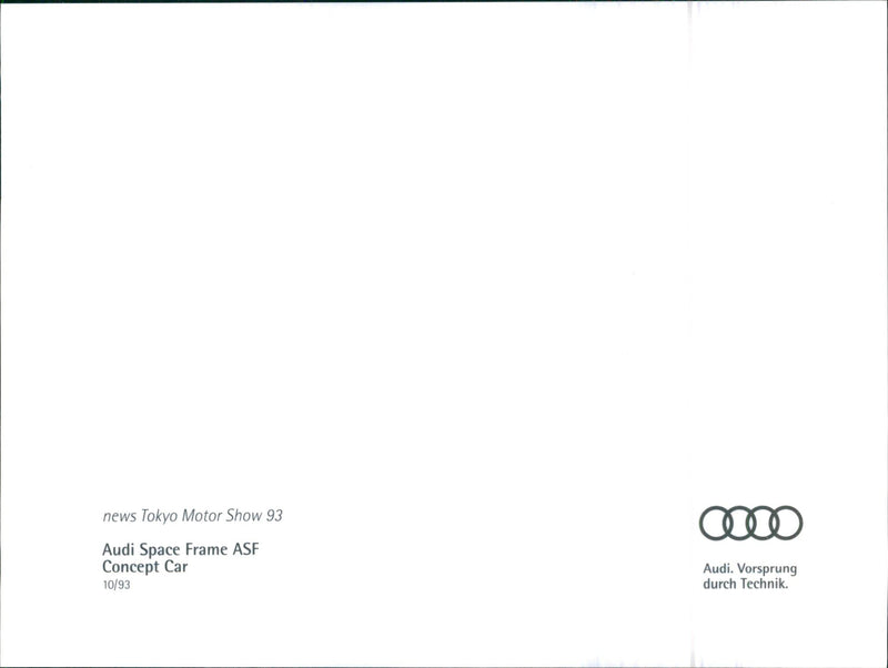 Audi ASF - Vintage Photograph