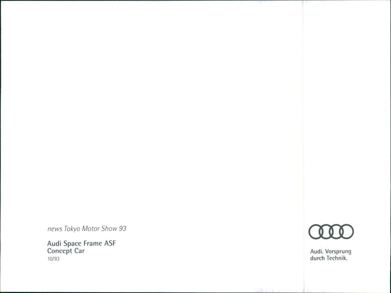 Audi ASF - Vintage Photograph