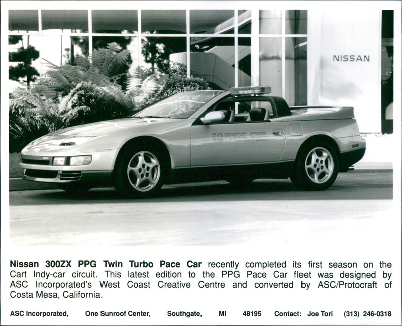 Nissan 300ZX PPG Twin Turbo Pace car - Vintage Photograph