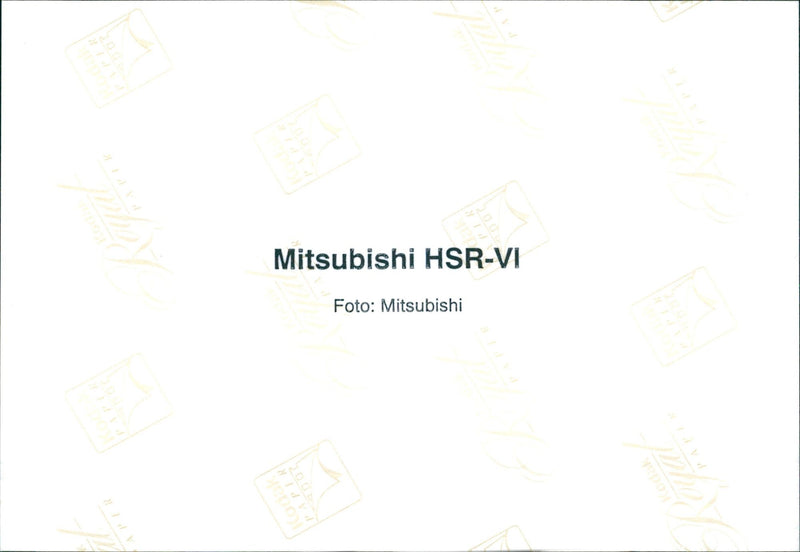 1998 Mitsubishi HSR-VI - Vintage Photograph