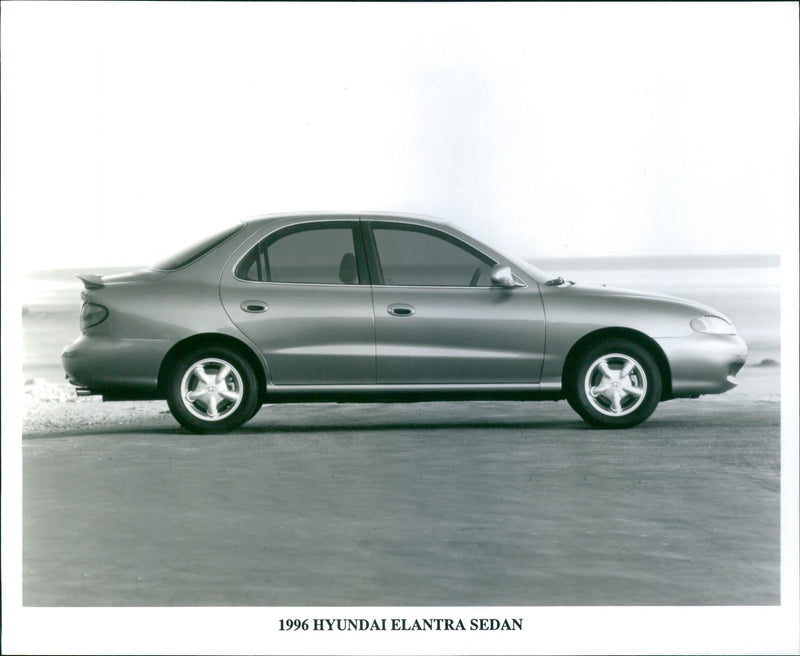 1996 Hyundai Elantra Sedan - Vintage Photograph