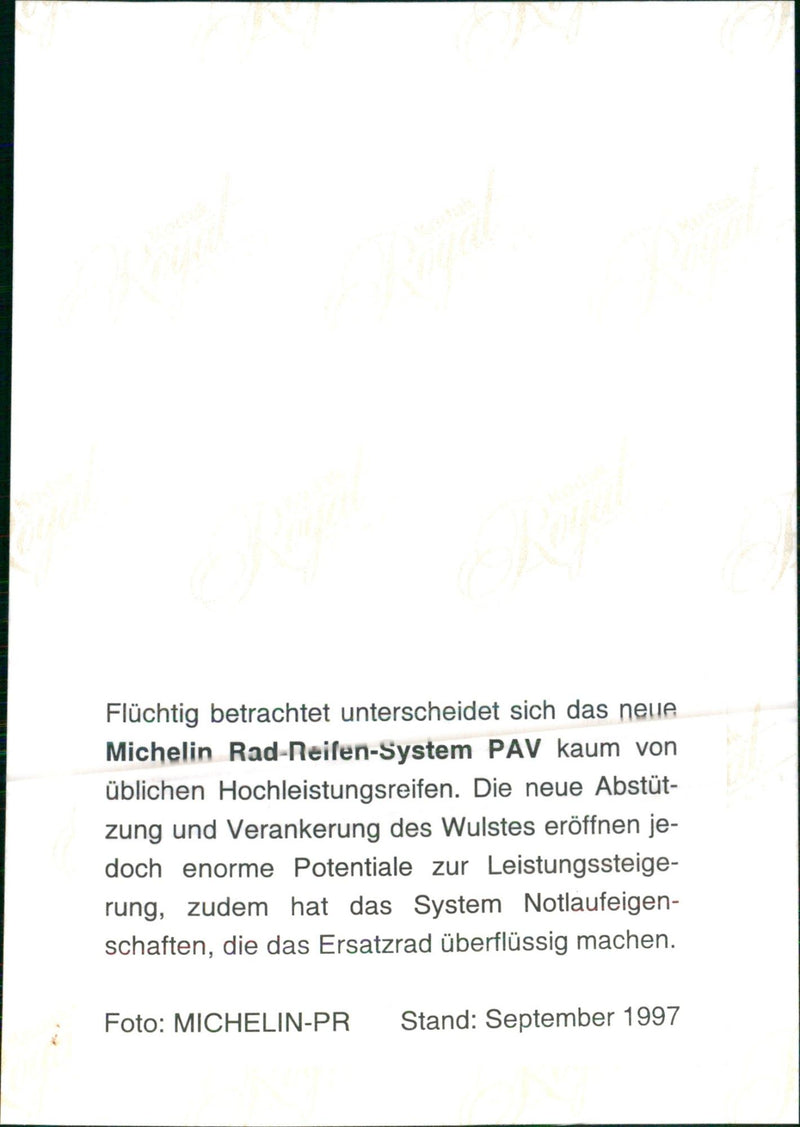 Michelin Tires - Vintage Photograph