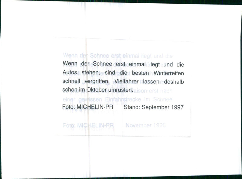 Michelin Tires - Vintage Photograph