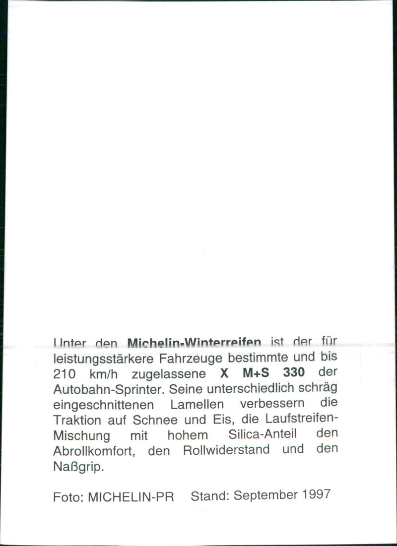 Michelin Tires - Vintage Photograph