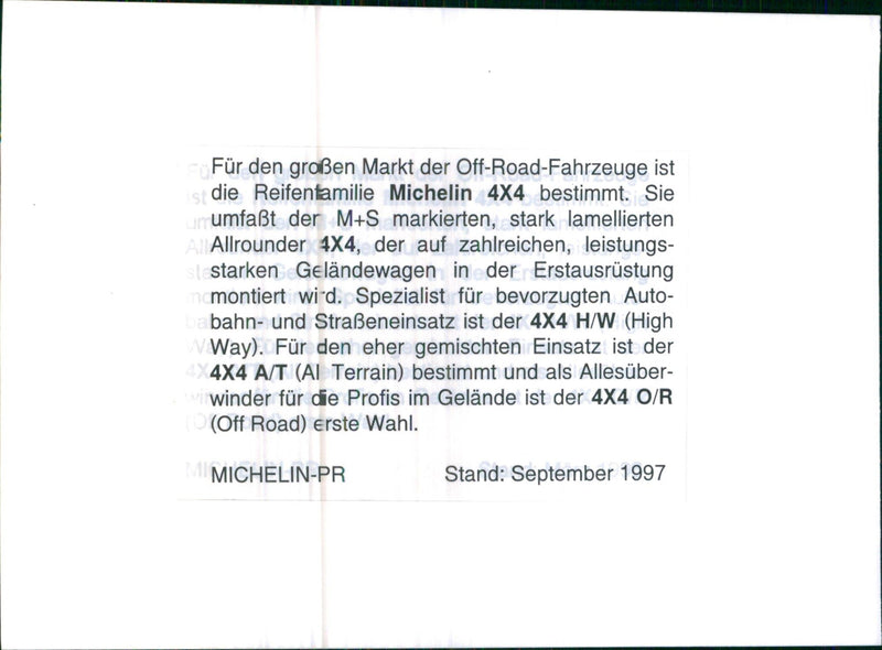 Michelin Tires - Vintage Photograph