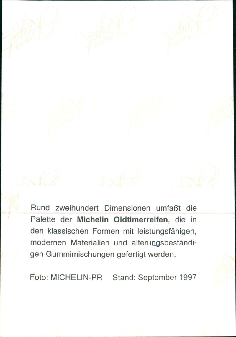 Michelin Tires - Vintage Photograph