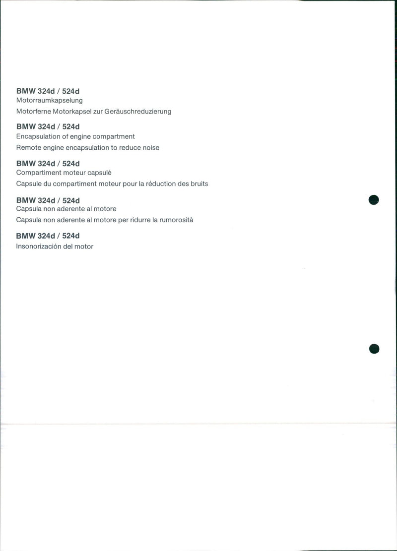 1986 BMW 324d / 524d - Vintage Photograph