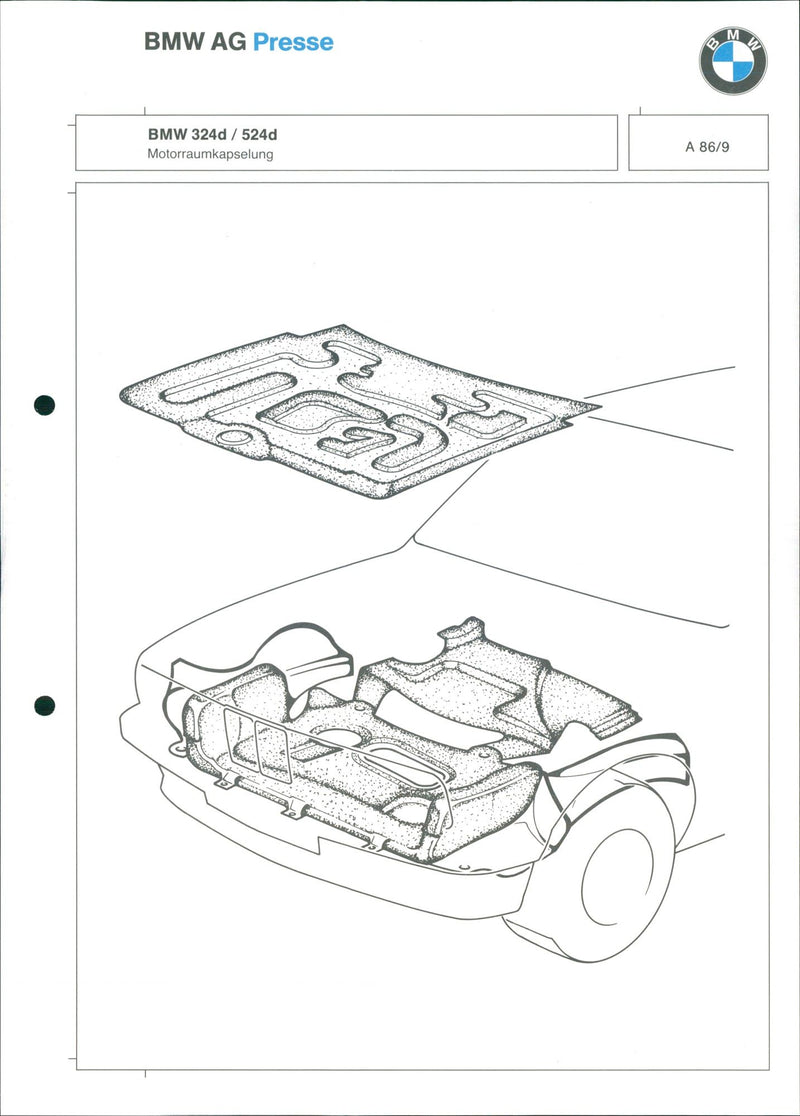 1986 BMW 324d / 524d - Vintage Photograph