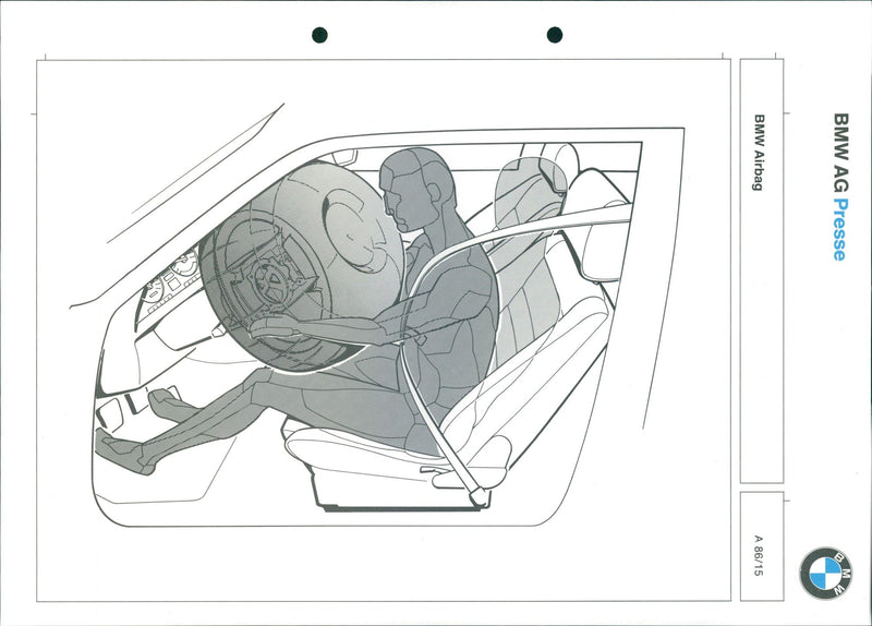 BMW airbag - Vintage Photograph