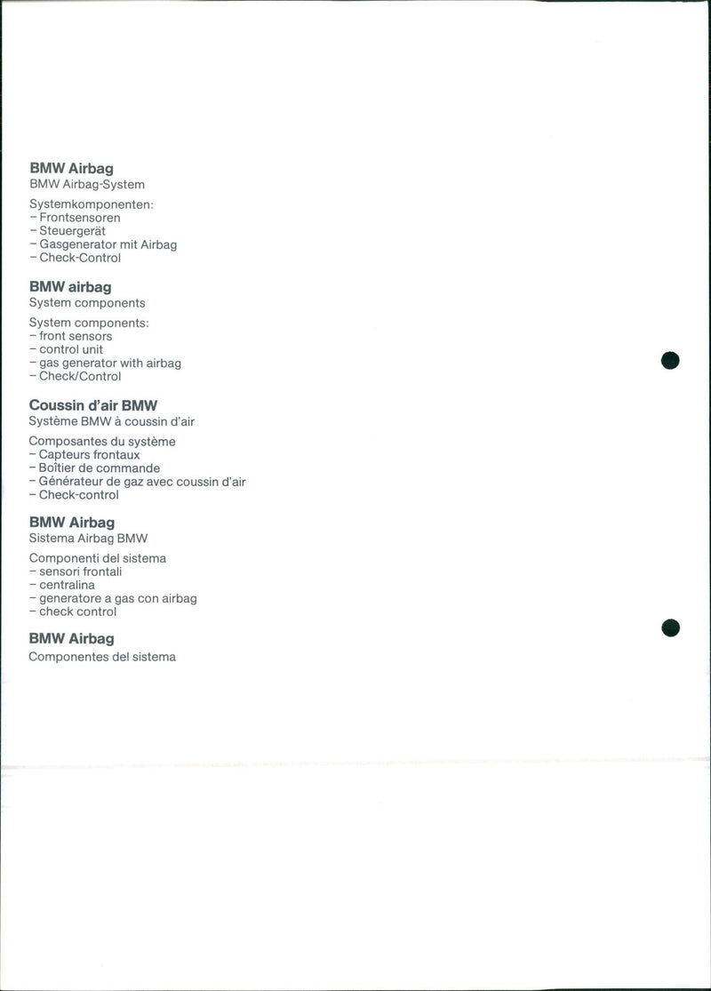 BMW airbag - Vintage Photograph