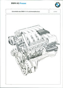 BMW V 12 light-alloy engine - Vintage Photograph