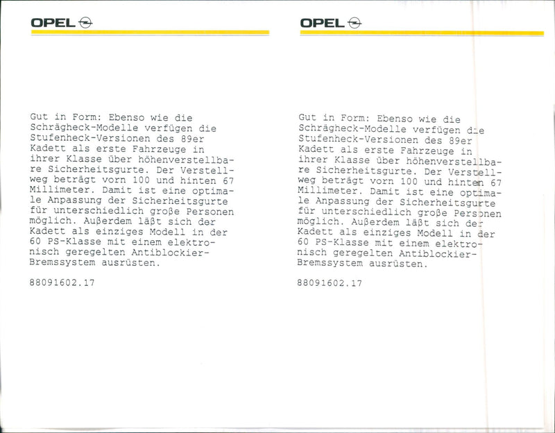 Opel Kadett - Vintage Photograph