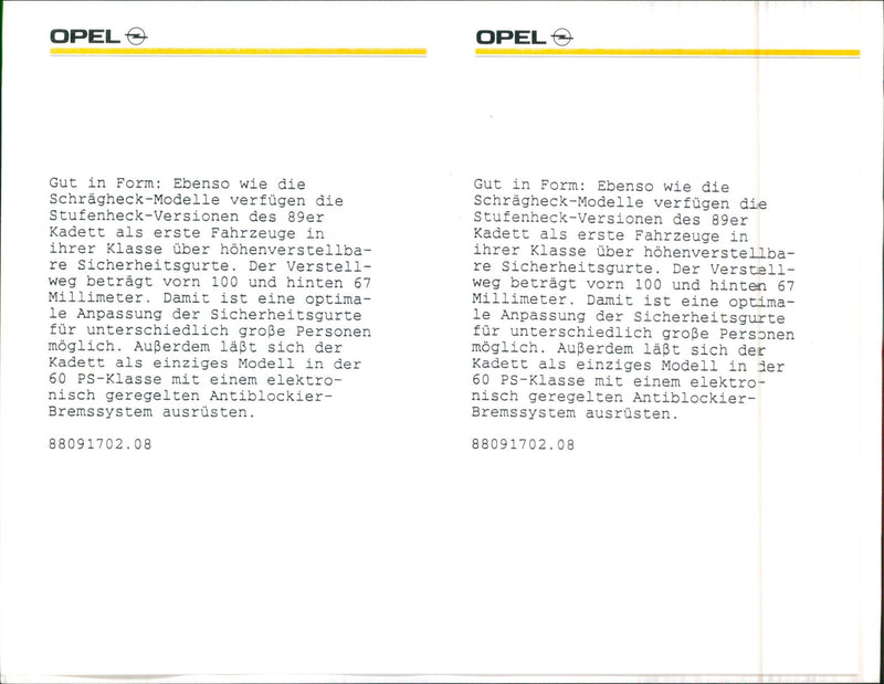 Opel Kadett - Vintage Photograph