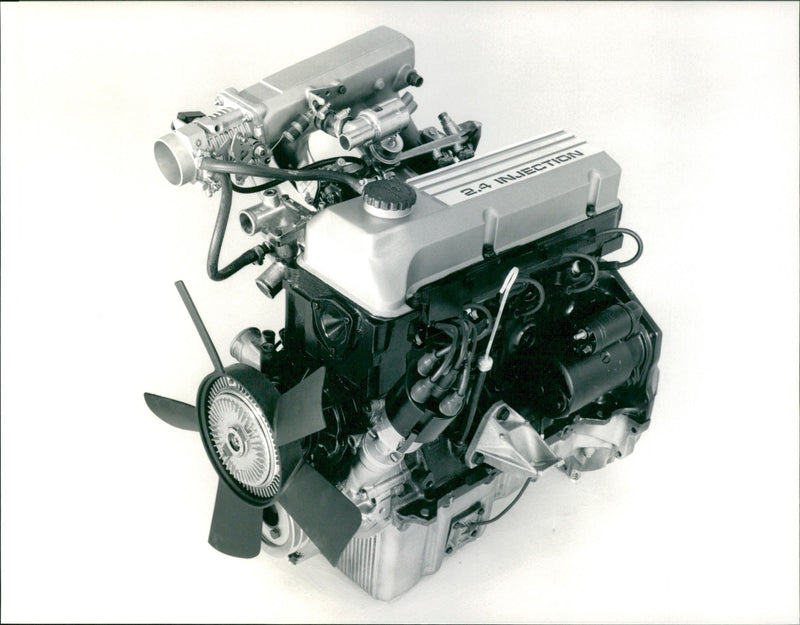2.4-liter Motronic engine - Vintage Photograph