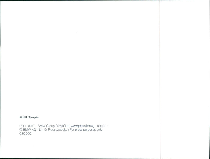 Mini Cooper 2000 - Vintage Photograph