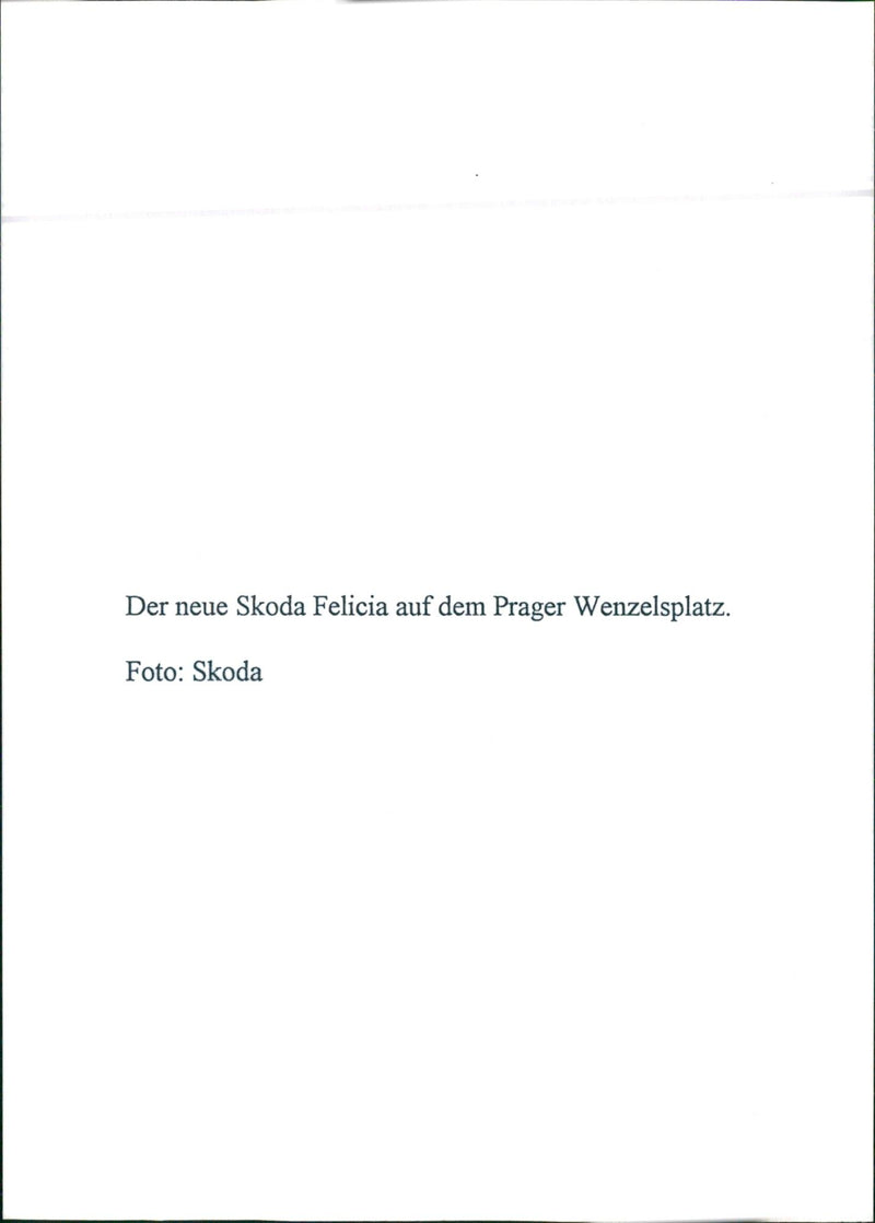 1995 Skoda Felicia - Vintage Photograph