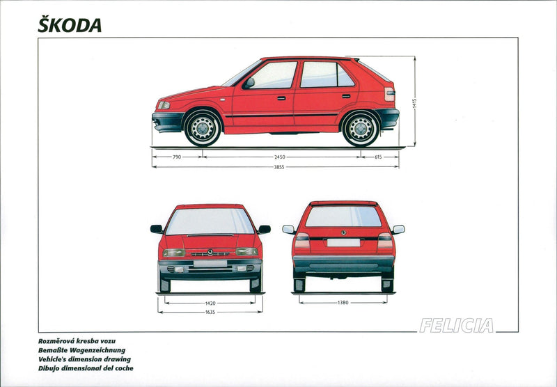 1995 Skoda Felicia - Vintage Photograph