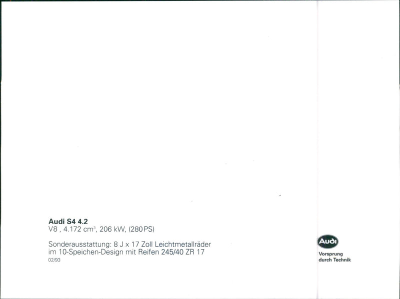 Audi S4 4.2 - Vintage Photograph