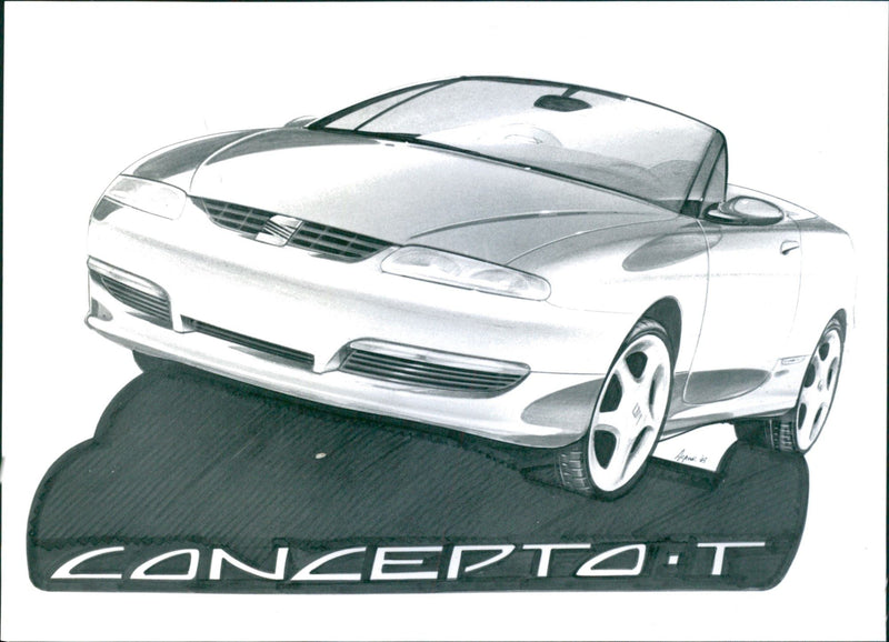 Seat Studie Concept T Cabriolet - Vintage Photograph