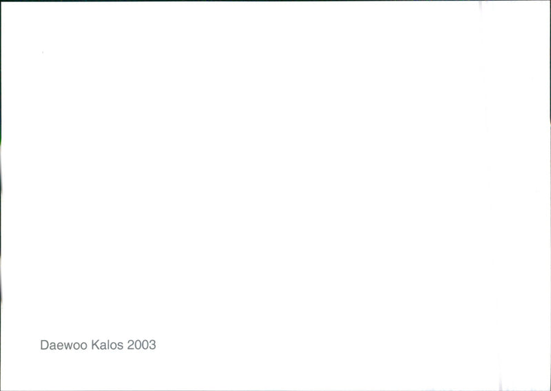 2003 Daewoo Kalos - Vintage Photograph
