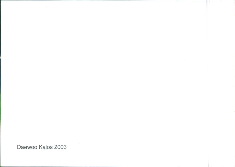 2003 Daewoo Kalos - Vintage Photograph