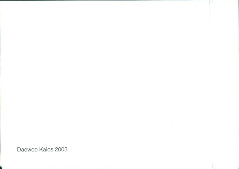 2003 Daewoo Kalos - Vintage Photograph