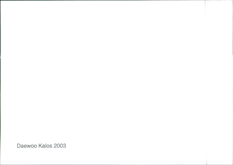 2003 Daewoo Kalos - Vintage Photograph