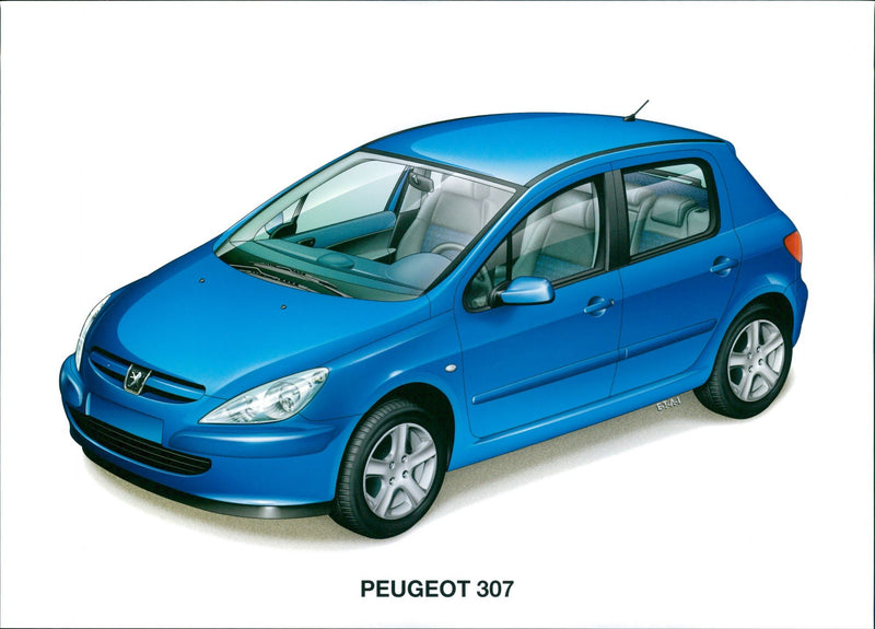2001 Peugeot 307 - Vintage Photograph