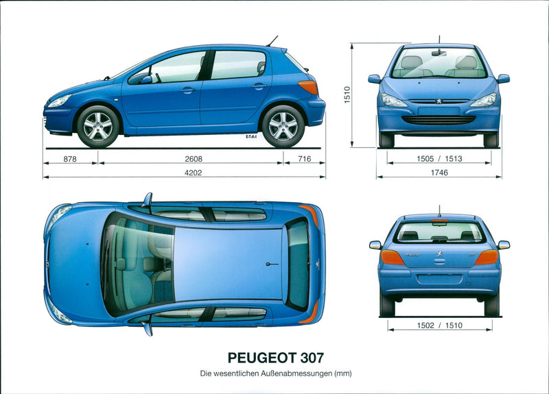 2001 Peugeot 307 - Vintage Photograph