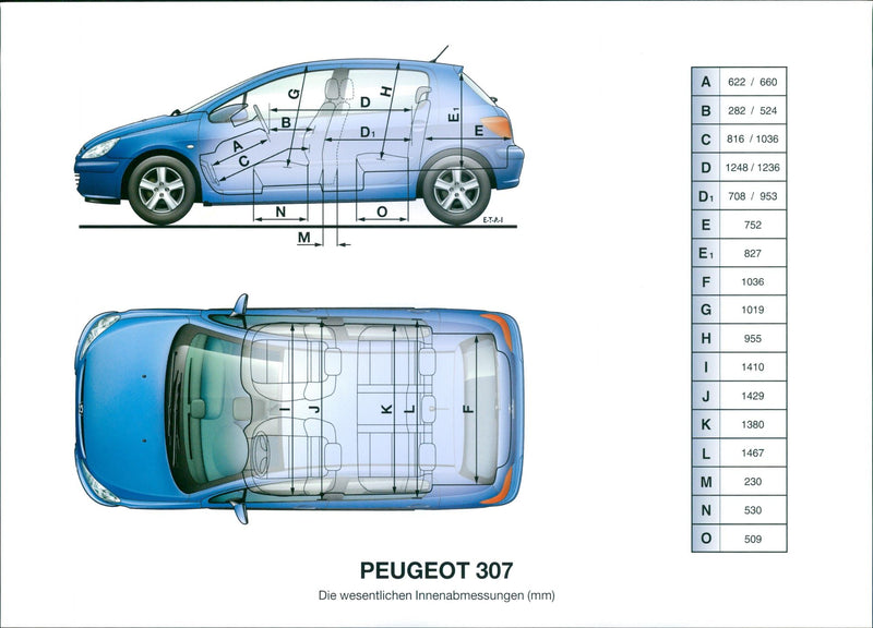 2001 Peugeot 307 - Vintage Photograph