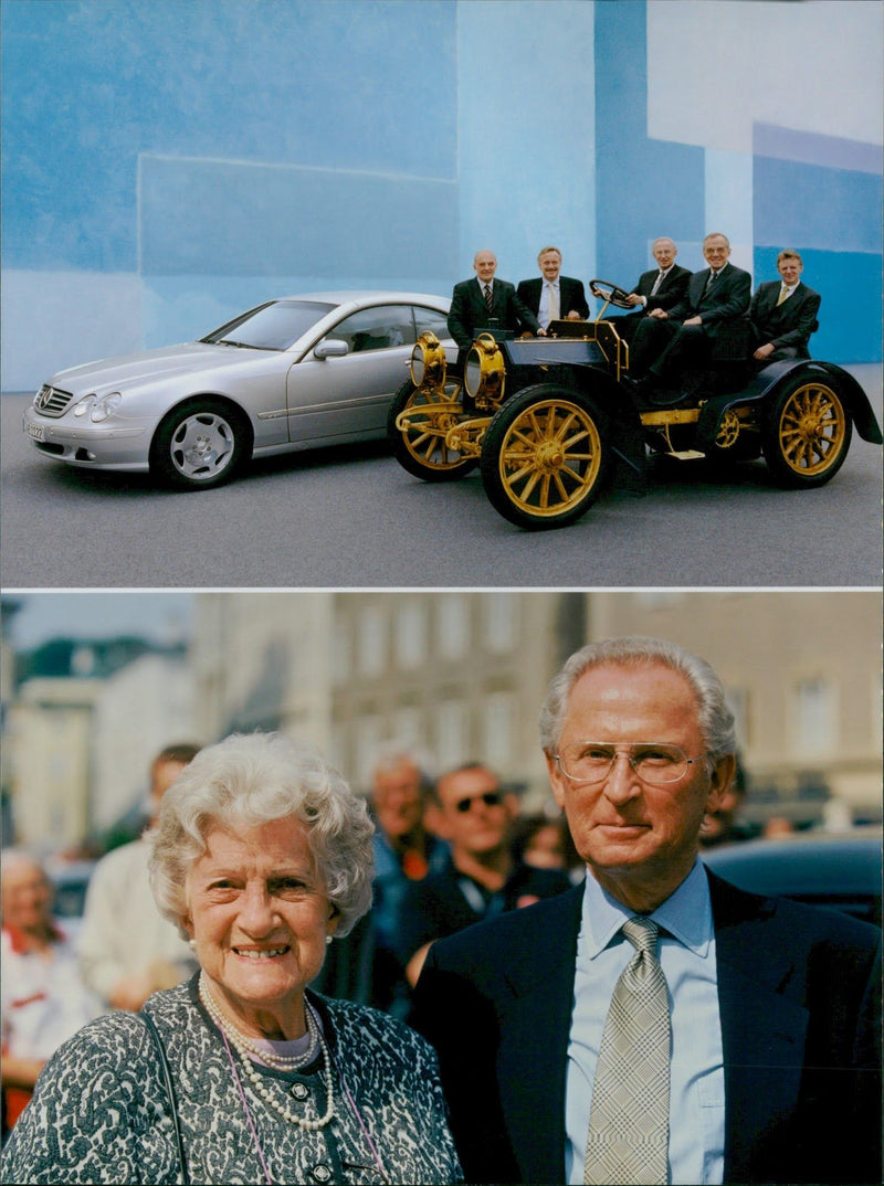 Mercedes-Benz board members Helmut Petri and others - Vintage Photograph