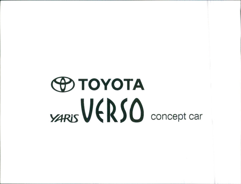 1999 Toyota Yaris Verso - Vintage Photograph