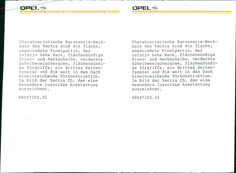 Opel Vectra - Vintage Photograph