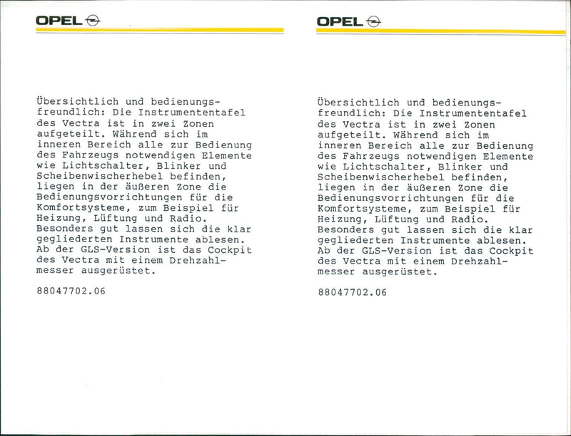 Opel Vectra - Vintage Photograph