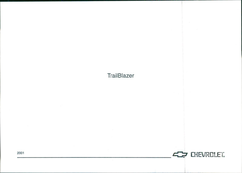 2001 Chevrolet TrailBlazer - Vintage Photograph