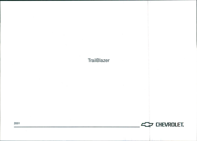 2001 Chevrolet TrailBlazer - Vintage Photograph