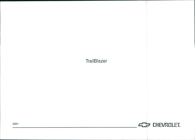 2001 Chevrolet TrailBlazer Engine - Vintage Photograph