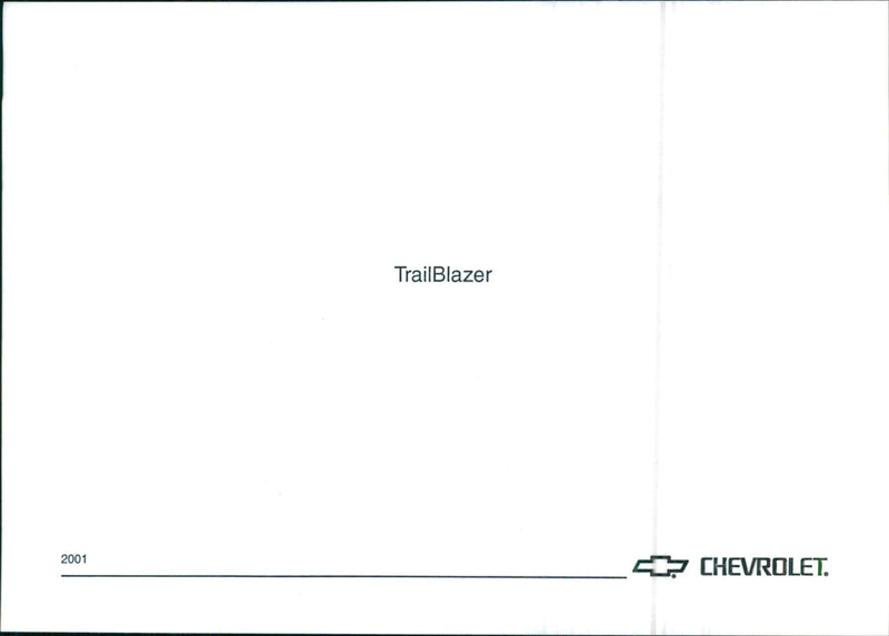 2001 Chevrolet TrailBlazer - Vintage Photograph