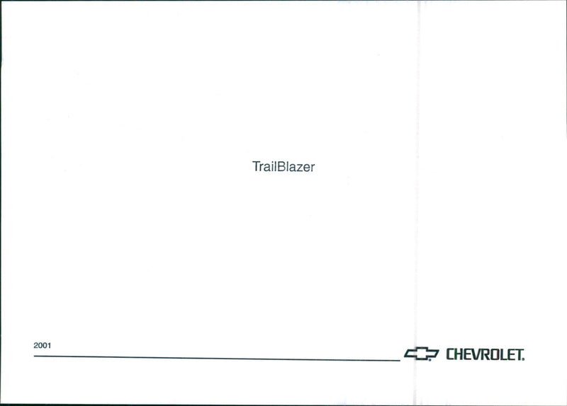 2001 Chevrolet TrailBlazer - Vintage Photograph