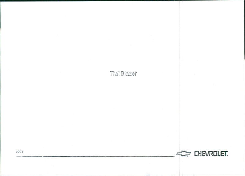 2001 Chevrolet TrailBlazer - Vintage Photograph