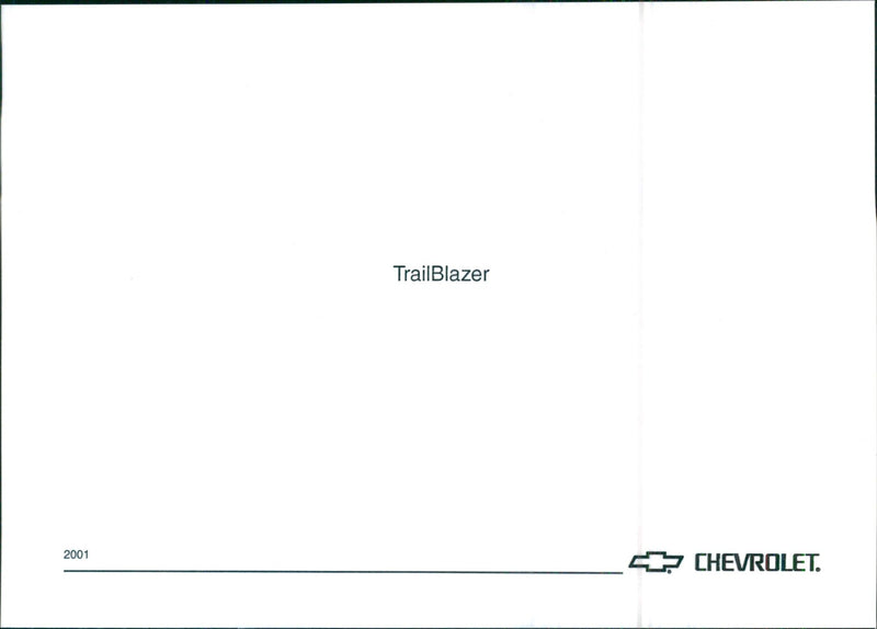 2001 Chevrolet TrailBlazer - Vintage Photograph