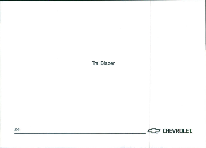 2001 Chevrolet TrailBlazer - Vintage Photograph