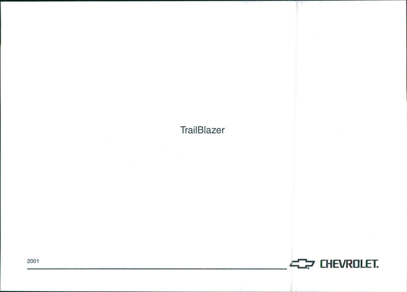 2001 Chevrolet TrailBlazer - Vintage Photograph