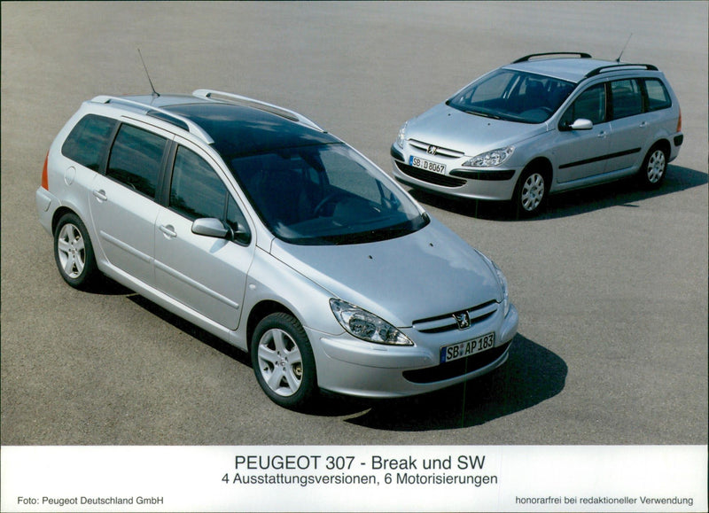 Peugeot 307 Break and SW - Vintage Photograph