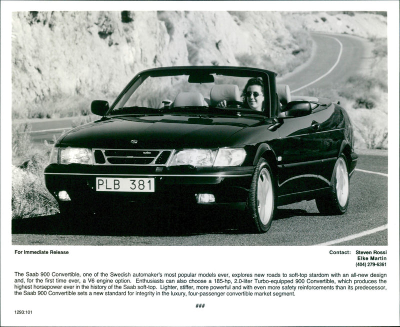 Saab 900 convertible - Vintage Photograph