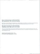 New light technology from Mercedes-Benz - Vintage Photograph