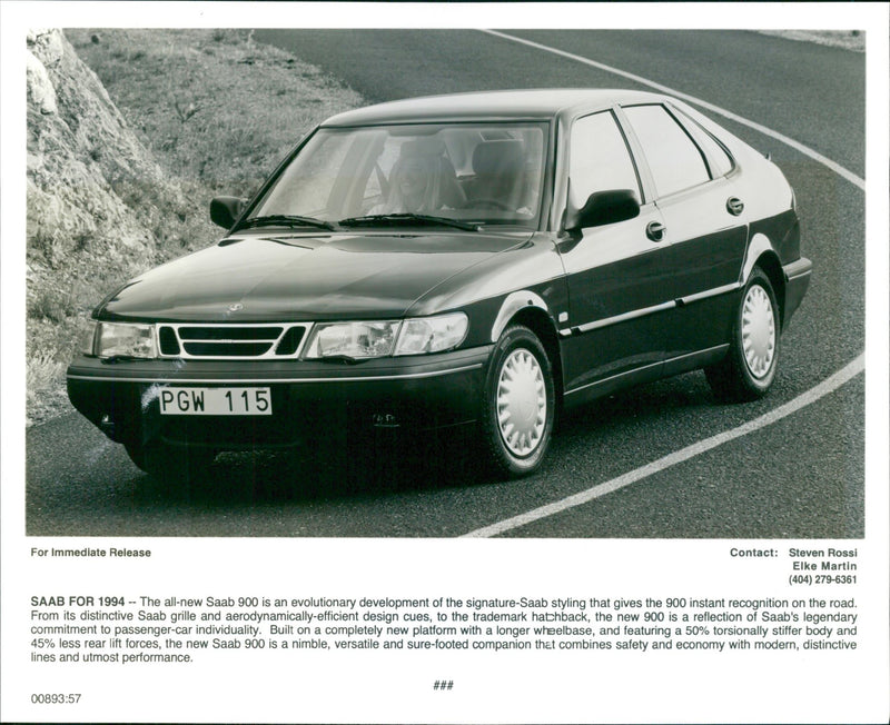 1994 Saab 900 - Vintage Photograph