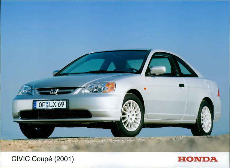 2001 Honda Civic Coupe - Vintage Photograph